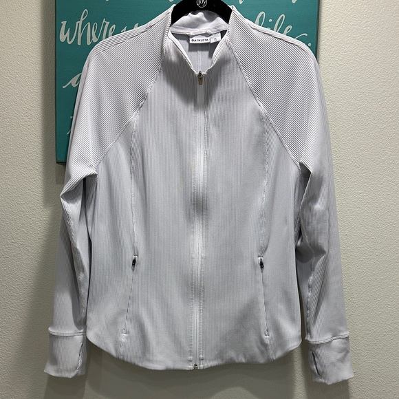 Athleta ribbed Women's White Jacket - Picture 1 of 1